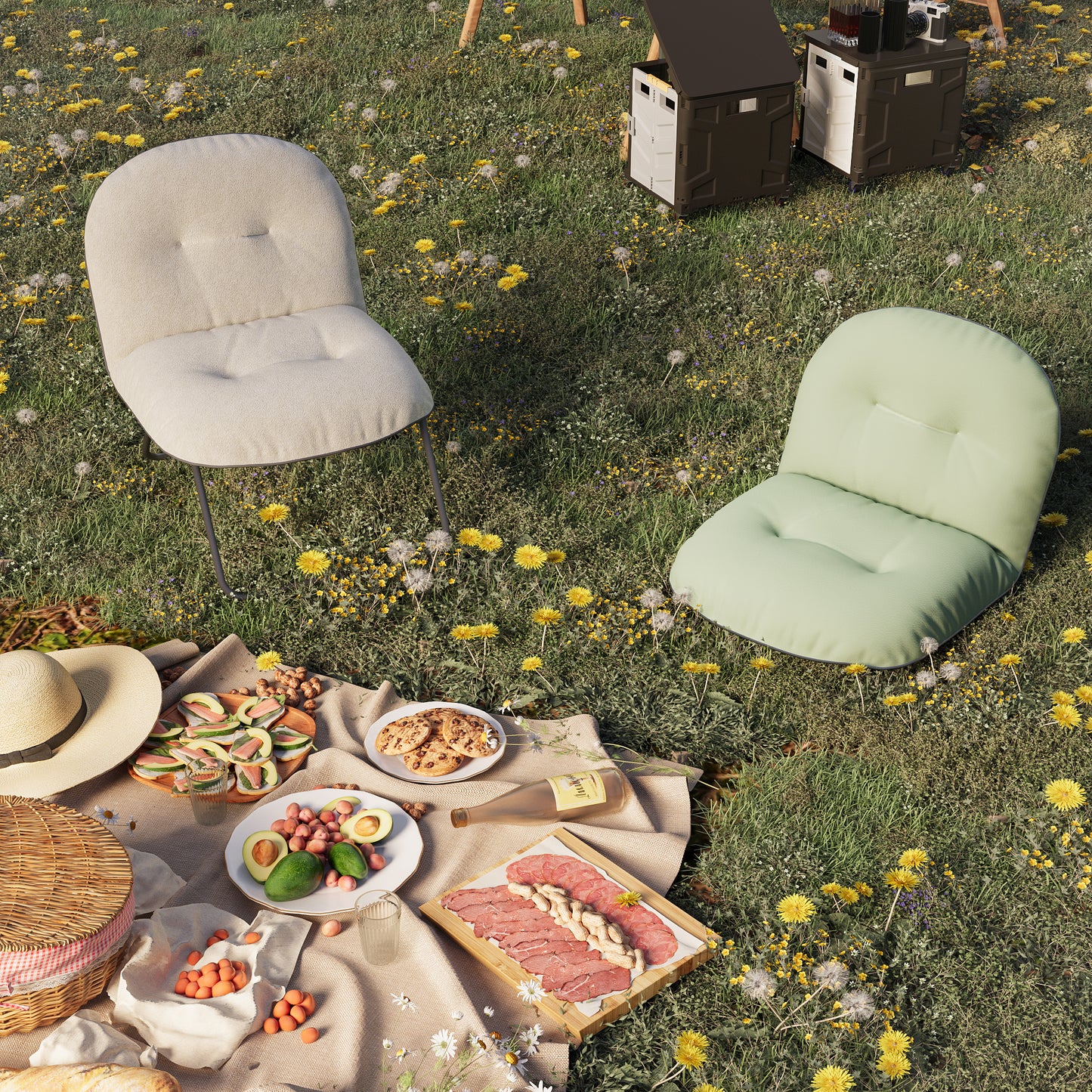 Zoovee Foldable Accent Lounge Chair