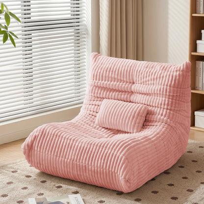 Zoovee WIDE Corduroy Bean Bag Chair + small Pillow
