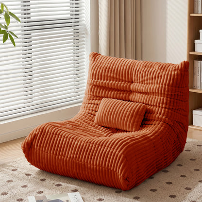 Zoovee WIDE Corduroy Bean Bag Chair + small Pillow