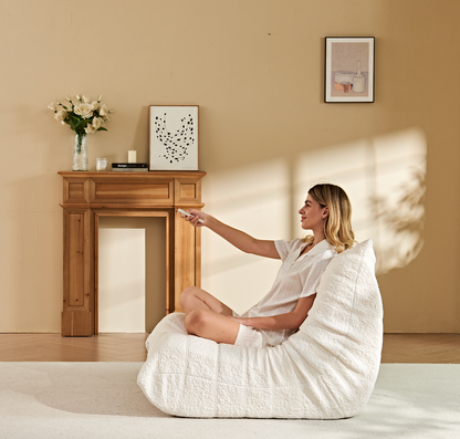 Zoovee Chenille Bean Bag Chair + small pillow