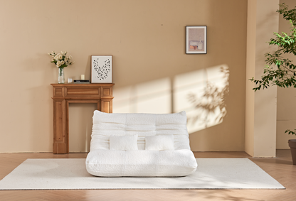 Zoovee Chenille Bean Bag Floor Sofa Loveseat