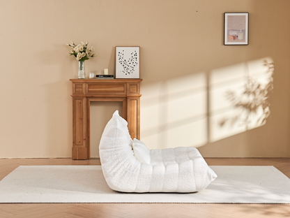 Zoovee Chenille Bean Bag Floor Sofa Loveseat