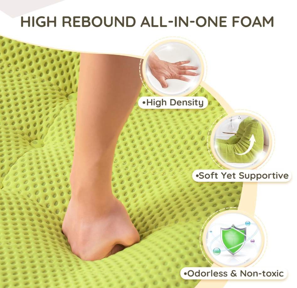 Zoovee Airpore Bean Bag Floor Sofa 3-Seater